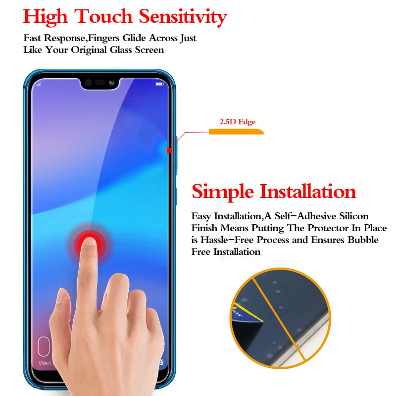 Защитное стекло для huawei p20 lite p10 plus p9 mini p8 защита экрана hauwei huawe p 8 9 10 20 легкая