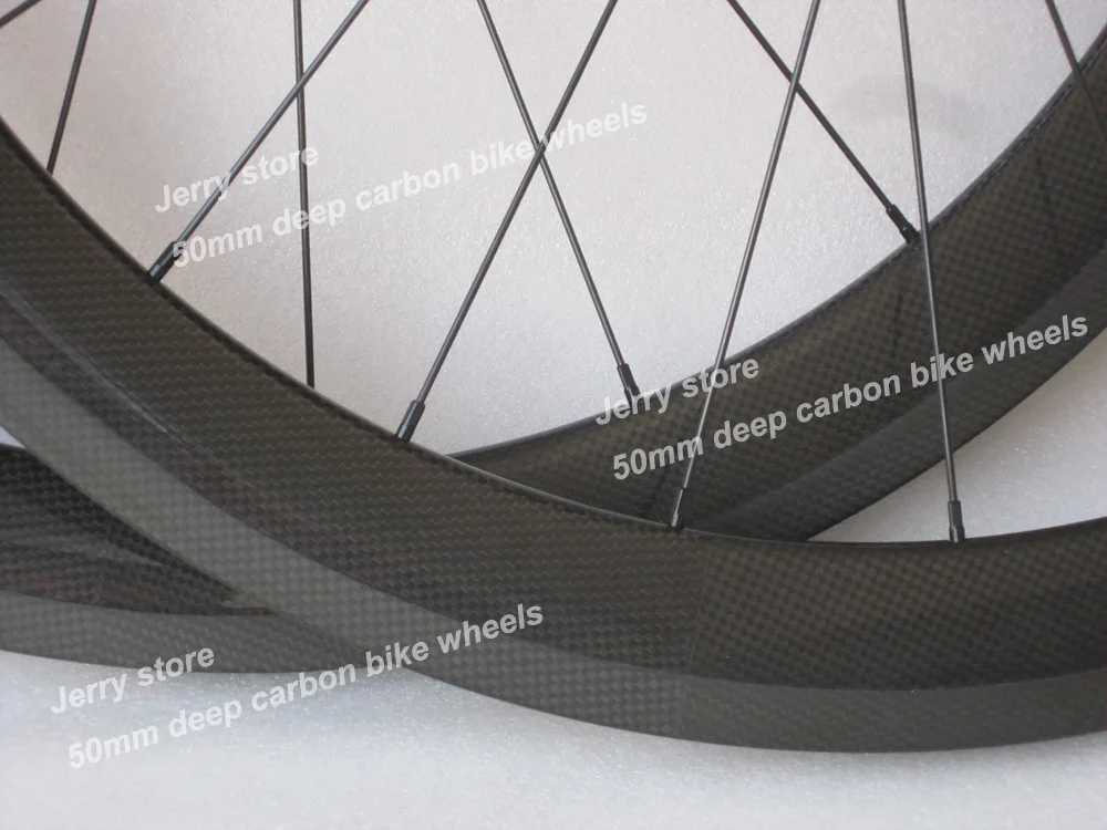 Оптовая продажа Бесплатная доставка углеродные колесные T 50 Трубчатые 3K