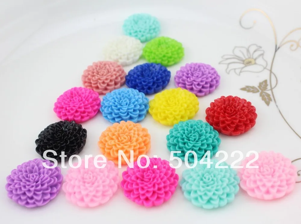 60 шт. толстые Кабошоны 25 мм/1 0 дюйма аксессуары для волос|cabochon supplies|flower daisiescabochon 25mm
