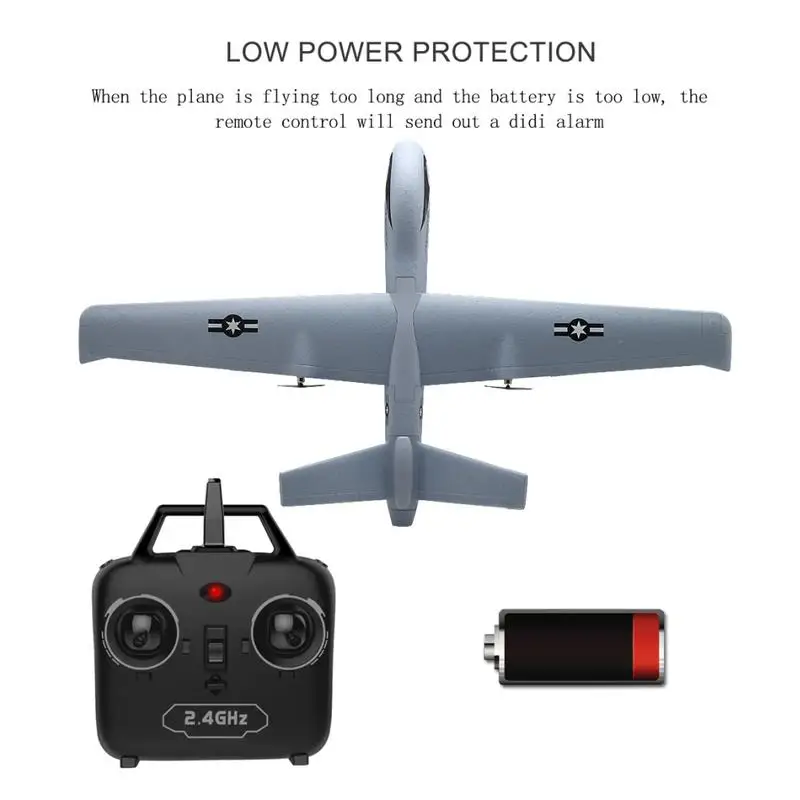 Z51 660 мм размах крыльев 2 4G 2CH EPP DIY планер RC Самолет RTF Встроенный