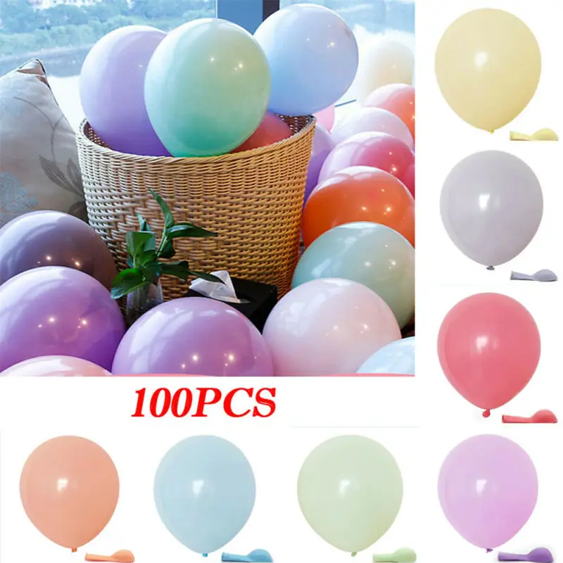 FAROOT Упаковка из 100 макаронных конфетных шаров пастельных латексных 10 дюймовых