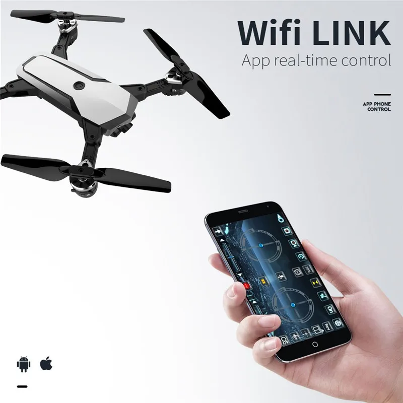 Drone 2 4G WiFi FPV с HD камерой 1080P 120 ° широкоугольная камера вертолет полета 18 минут
