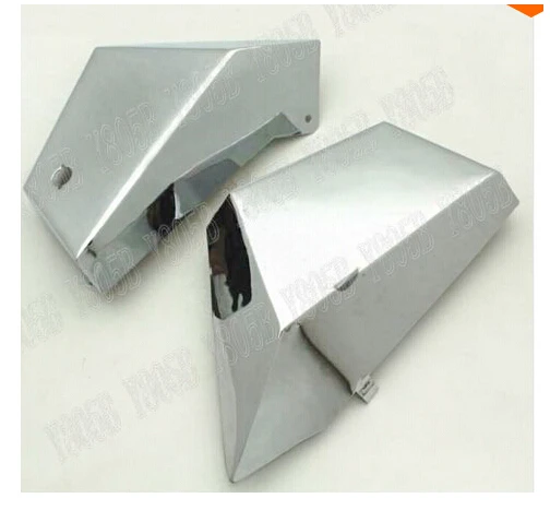 Мотоциклетная хромированная металлическая боковая крышка аккумулятора для Honda