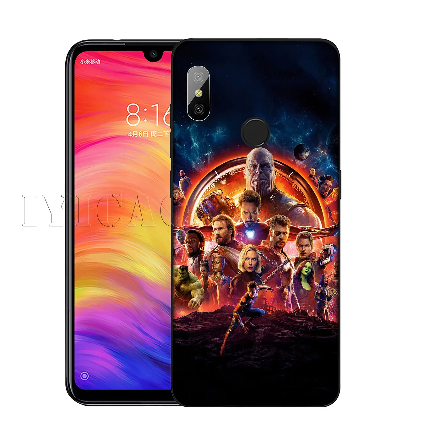 IYICAO Thanos vs avengers Endgame Marvel Soft Silicone Case for Xiaomi Mi 10 9 9T CC9 CC9E 8 SE A3 Pro A1 A2 Lite 6 f1 |