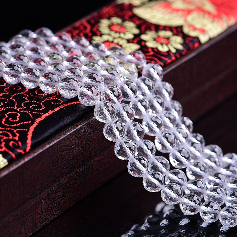 Граненые хрустальные бусины RONGQING 128 6/8/10/12/14 мм прозрачные свободные для