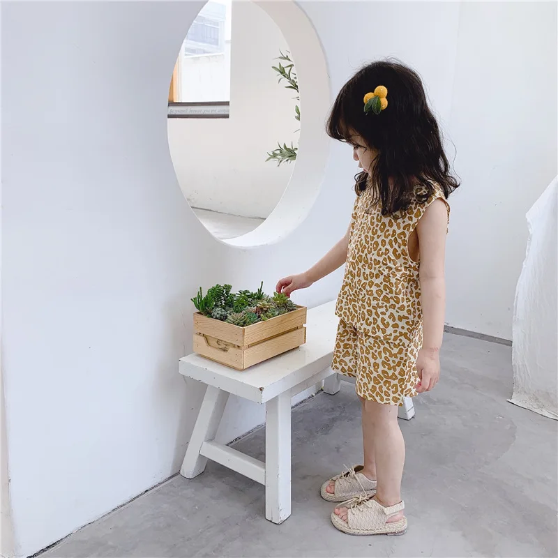 2019 летний костюм для малышей майка футболка без рукавов + шорты комплект из 2