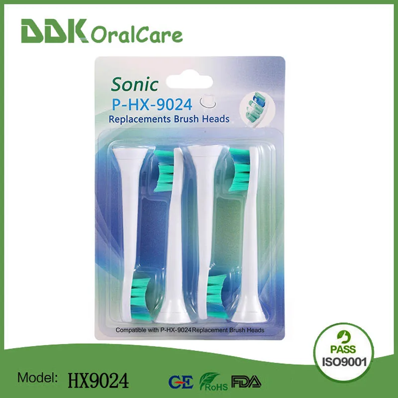 4 шт. = 1 Pack Замена Зубная щётка головки для Philips доска Управление HX9024 DiamondClean