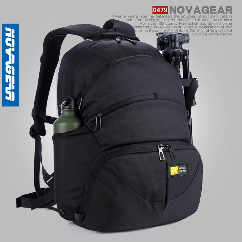 NOVAGEAR 477 479 DSLR камера сумка Фото рюкзак универсальный большой емкости дорожный