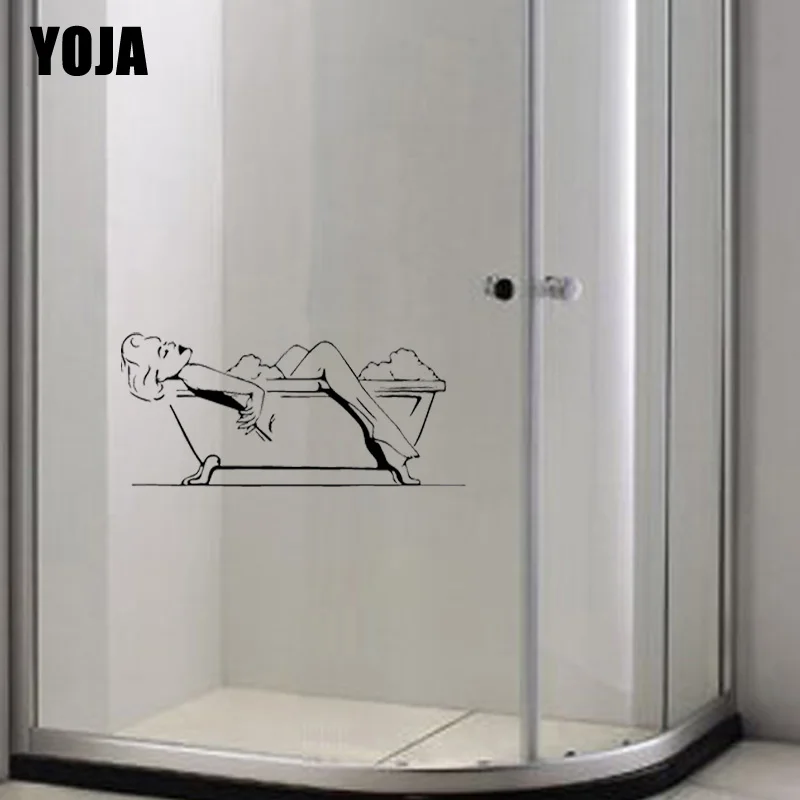 YOJA 13x29 2 см украшения дома настенные наклейки для зеркала в ванной комнате