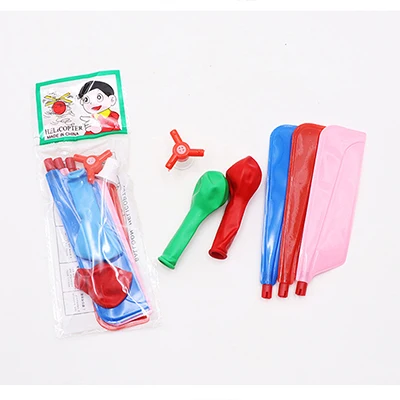 Random Color Balloon Helicopter Flying Toy Child Birthday Xmas Party Bag Stocking Filler Gift Toy Balls Outdoor Fun Sports For Kids Toy Gift - Цвет: Random Color