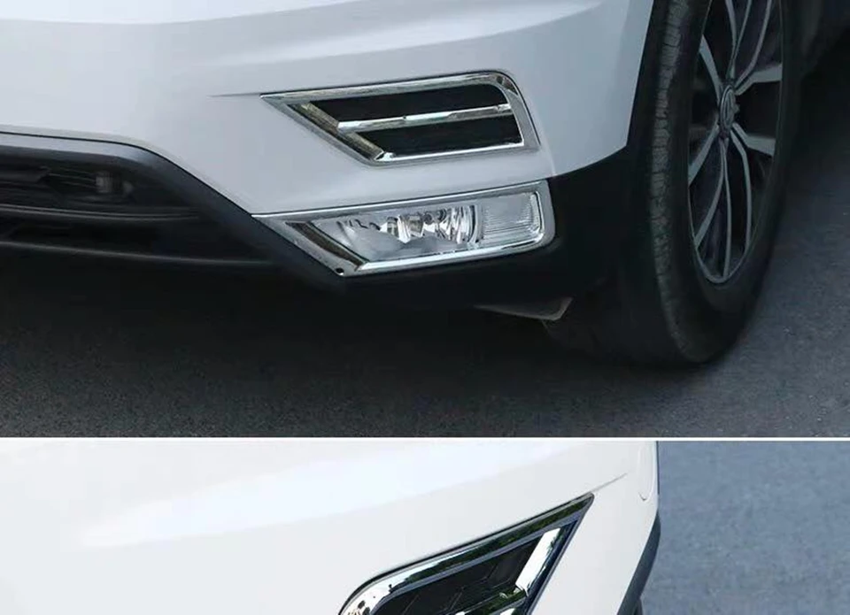 Автомобильный-Стайлинг Tiguan для Volkswagen Tiguan 2 MK2 передняя решетка Противотуманные фары лампы рамка отделка наклейки крышка аксессуары