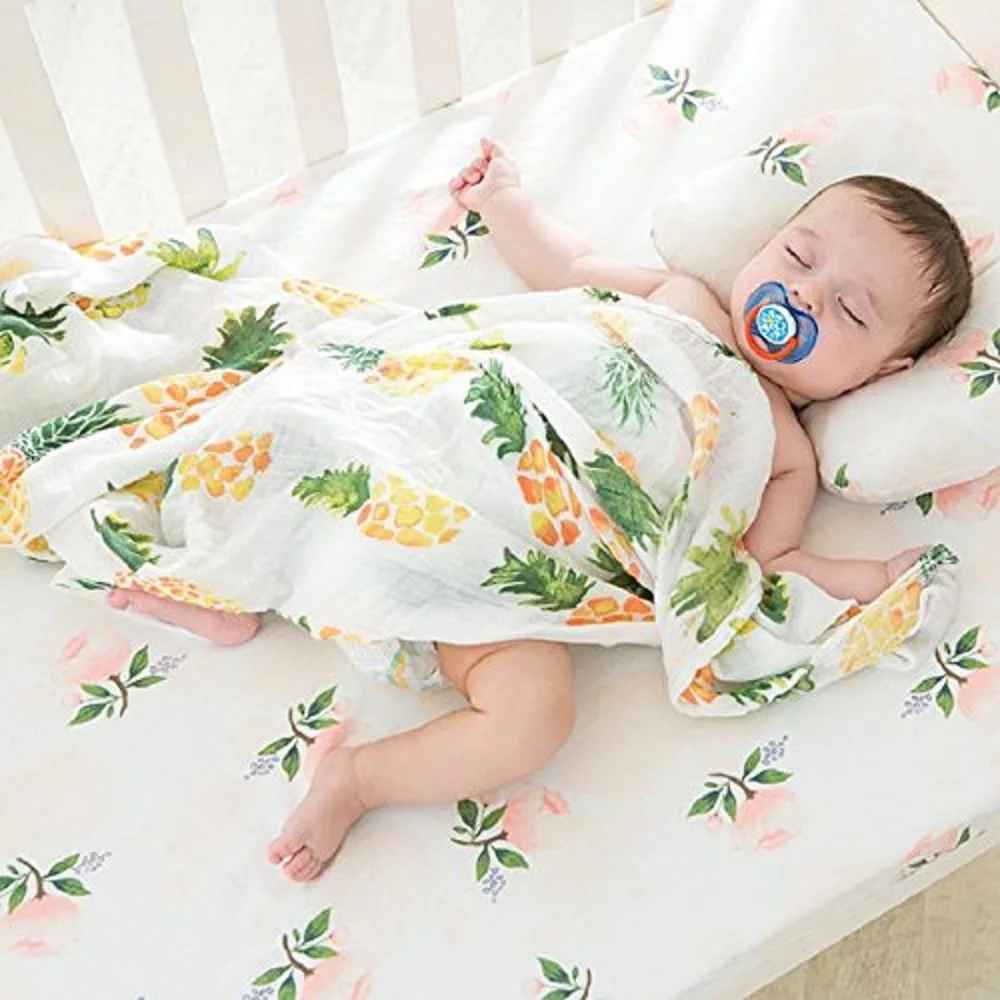 Хлопковая муслиновая пеленка одеяло s Премиум одеяло для новорожденных Baby Shower подарок 4" x 47" Аксессуары для фотографирования новорожденных