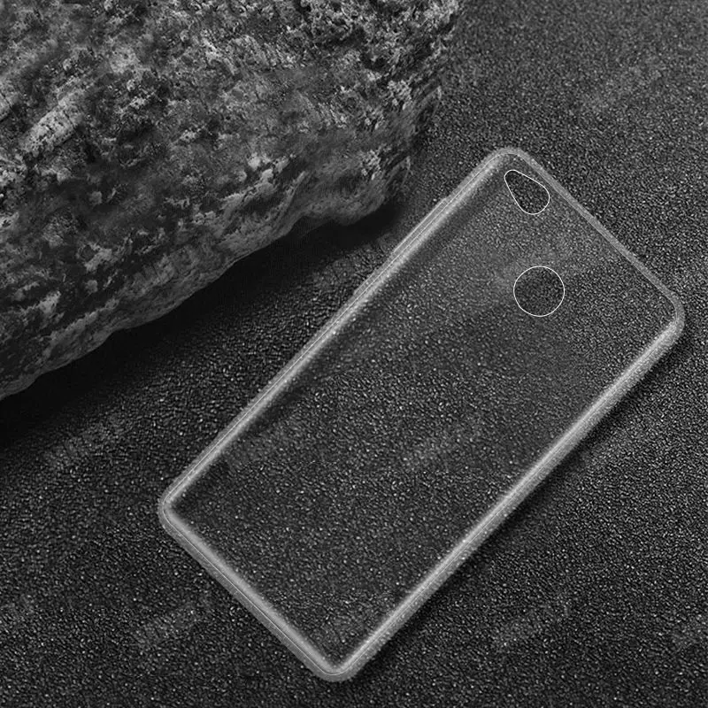 Прозрачный чехол для Xiaomi Redmi 4X силиконовый на прозрачной задней панели из ТПУ |