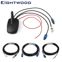 eightwood gps antenna car dab fm digital radio amplified antenna with gps roof mount aerial and smb shark fin antenna dab kit
