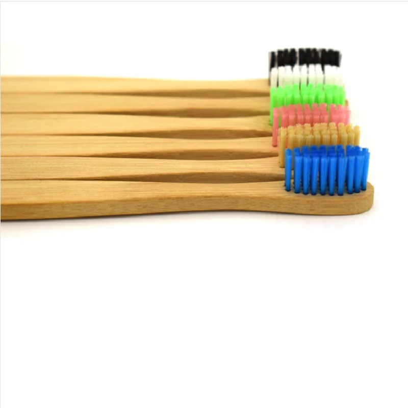 

1137 1pc/pack Charcoal Bamboo Toothbrush For Adult Use Biodegradable Bristles