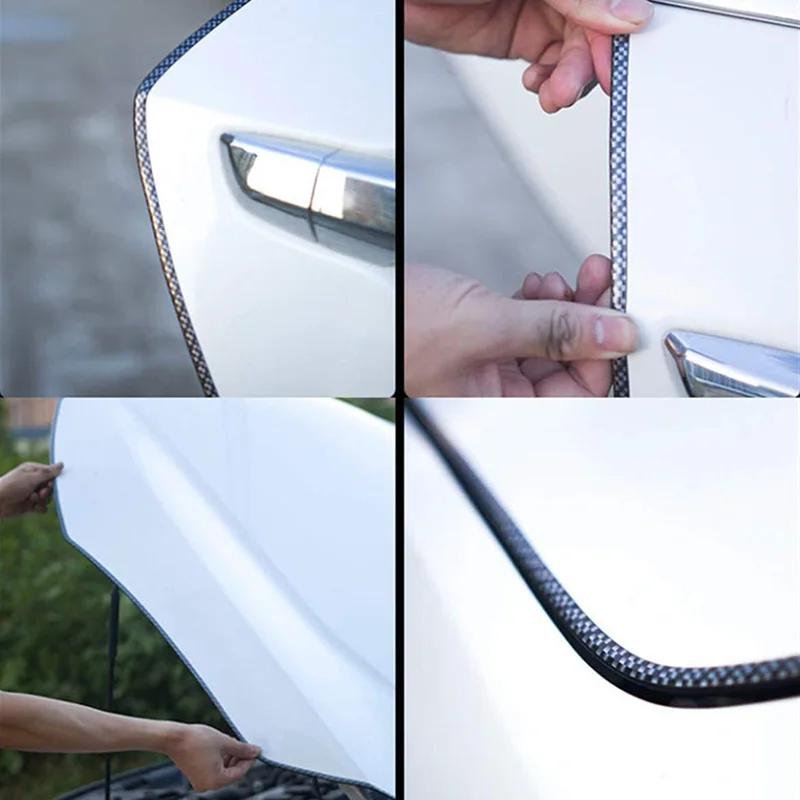 5 м защита кромок автомобиля u образная обшивка литье углеродное волокно защитные