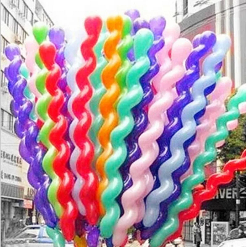 

10-50PCS Magic Spiral Balloon Mixed Color Tying Making Balloons Twist Latex Ball