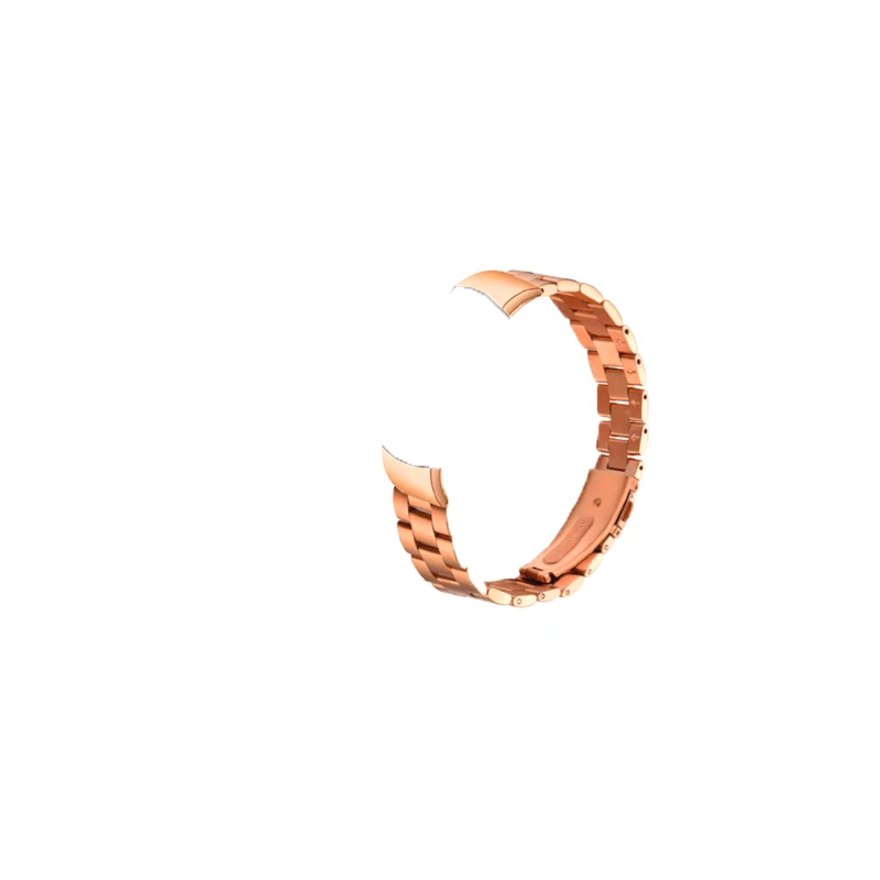 rose gold Металлический ремешок из нержавеющей стали для huawei Honor Band 4, Металлический Стальной ремешок для Honor Band 4, стандартный умный браслет на запястье - Цвет: rose gold