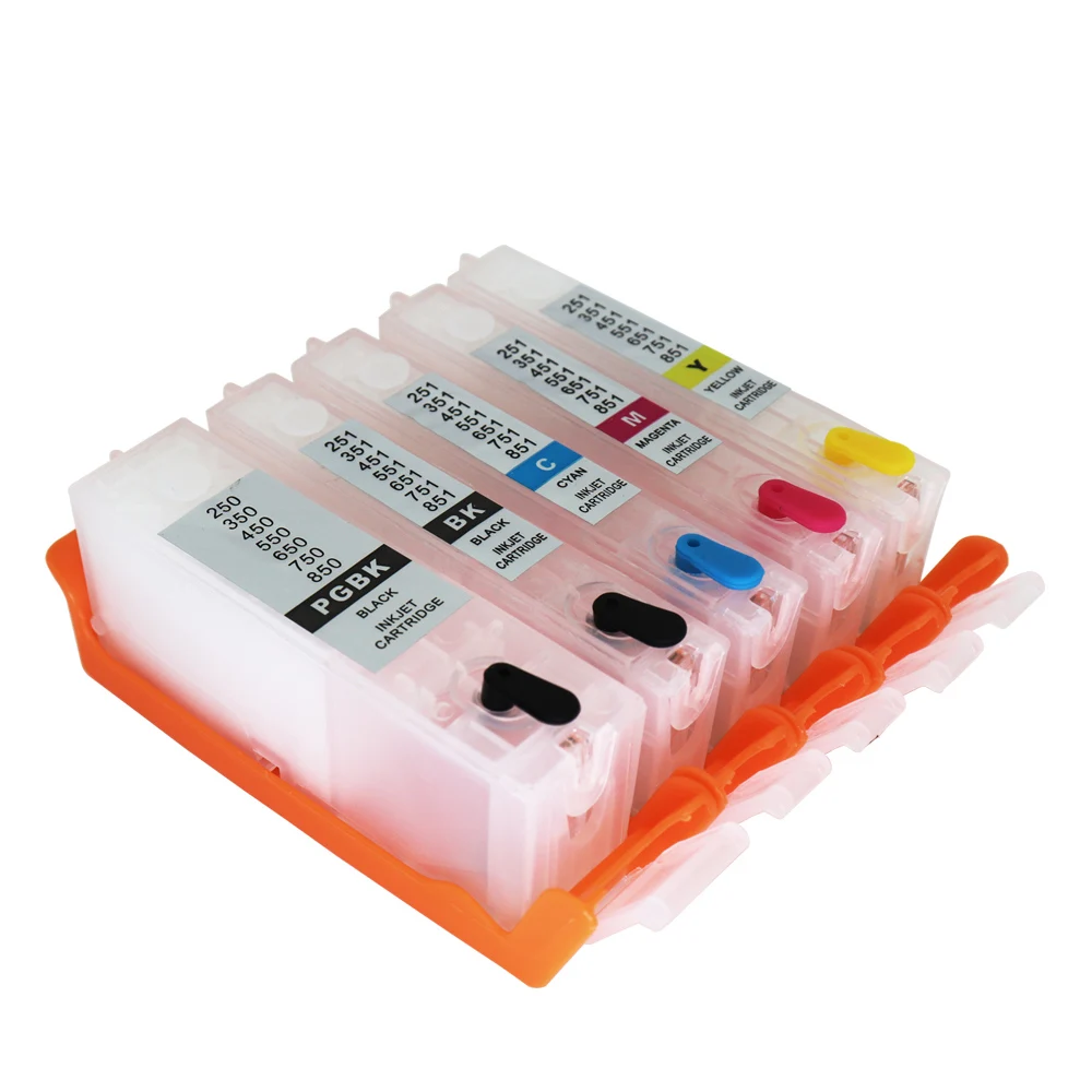 Чернильный картридж Jetvinner 5 цветов 550 551 для принтеров Canon PIXMA ip7250 MG5450 MX725 MX925 MG6450 MG5550
