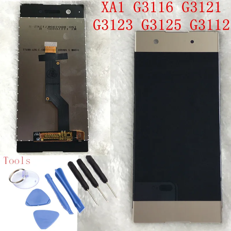 Для Sony Xperia xa1 ЖК дисплей с сенсорным экраном дигитайзер в сборе G3116 G3121 G3112 для XA 1
