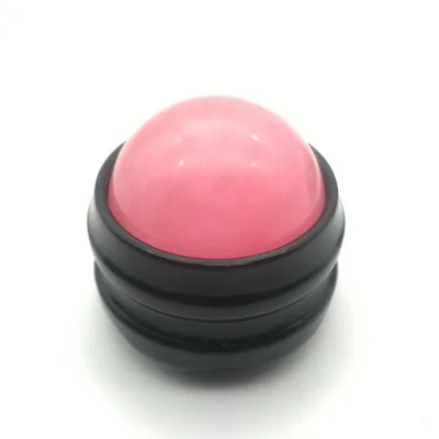 Black Base Pink Массажный роликовый мяч, массажер для тела, терапевтический инструмент для ног, спины, талии, бедер, ручной массаж, инструменты для здоровья - Цвет: Black Base Pink