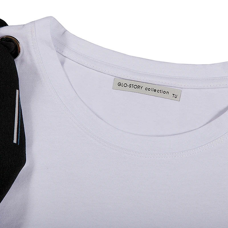 GLO-STORY 2019 новые женские топы летние повседневные ленты украшенные бисером кружева