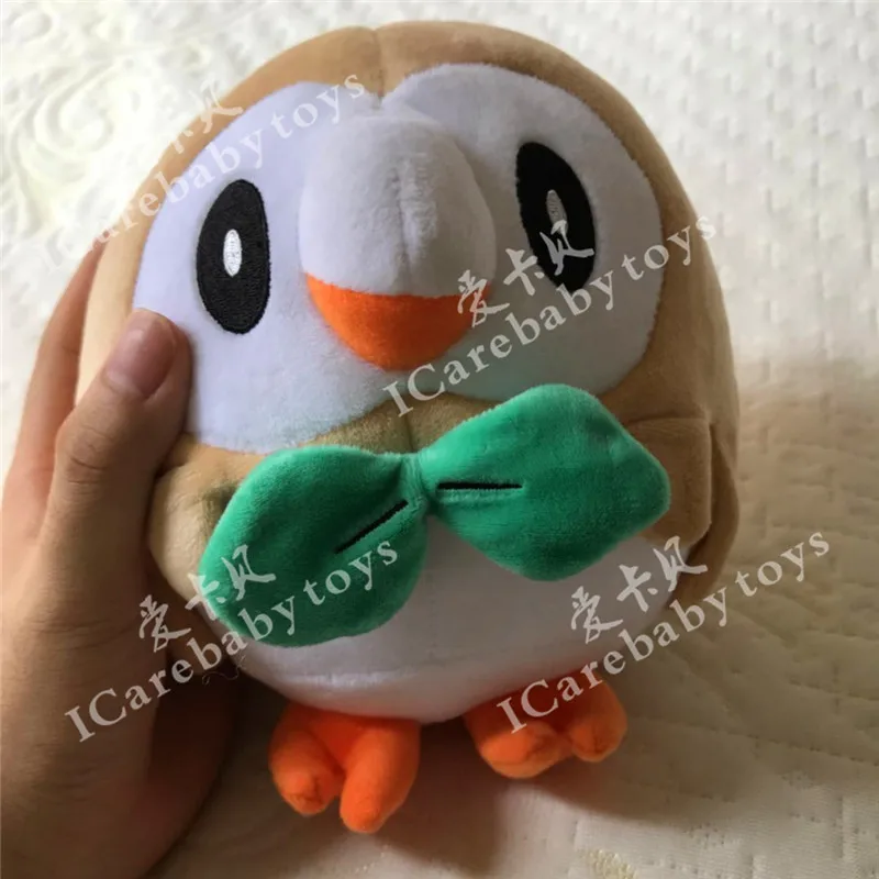 Аниме PokOe Go Pikachu Rowlet 18 см Плюшевые игрушки Солнце Луна стартер животное кукла для детей игрушки высокое качество