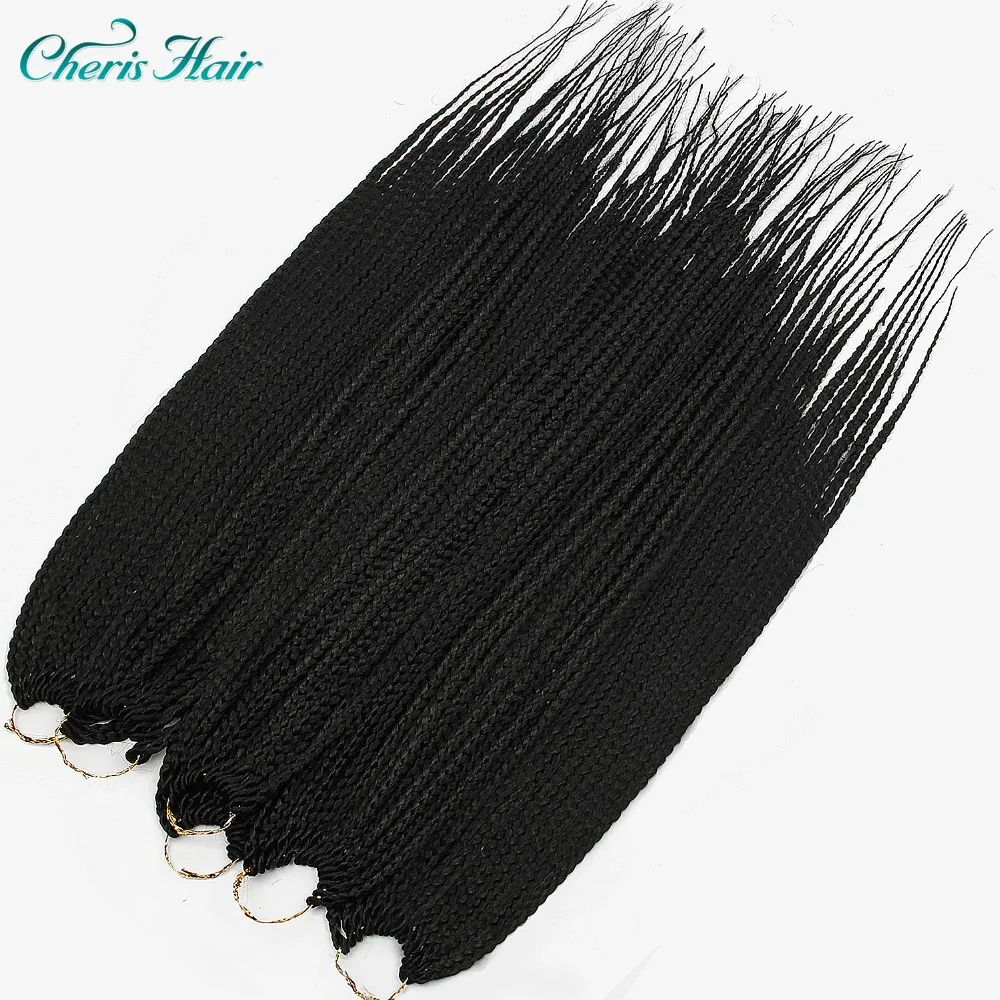 Synthetic Braids Crochet Braiding Hair Black Brown Ombre 22 Inch Long Kanekalong Extenion Box |