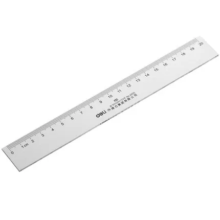Deli stationery deli 6220 ruler 20cm transparent ruler lackadaisical ruler 20cm ruler