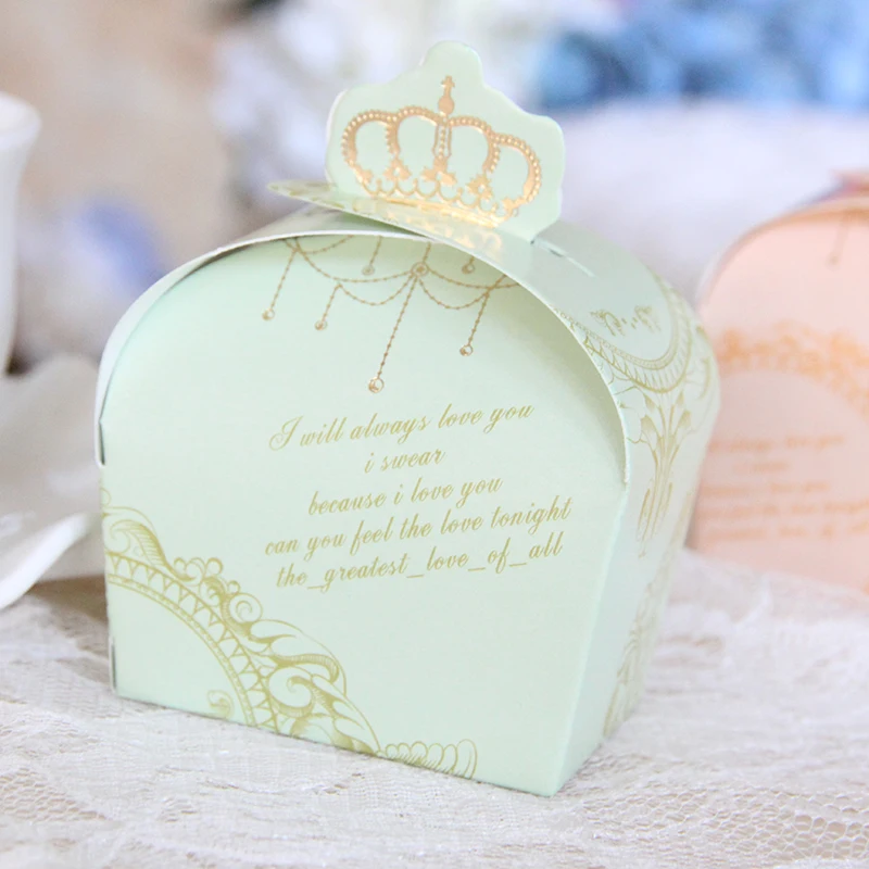 Королевская корона дизайн сладкие конфеты шоколадное печенье коробка свадебные