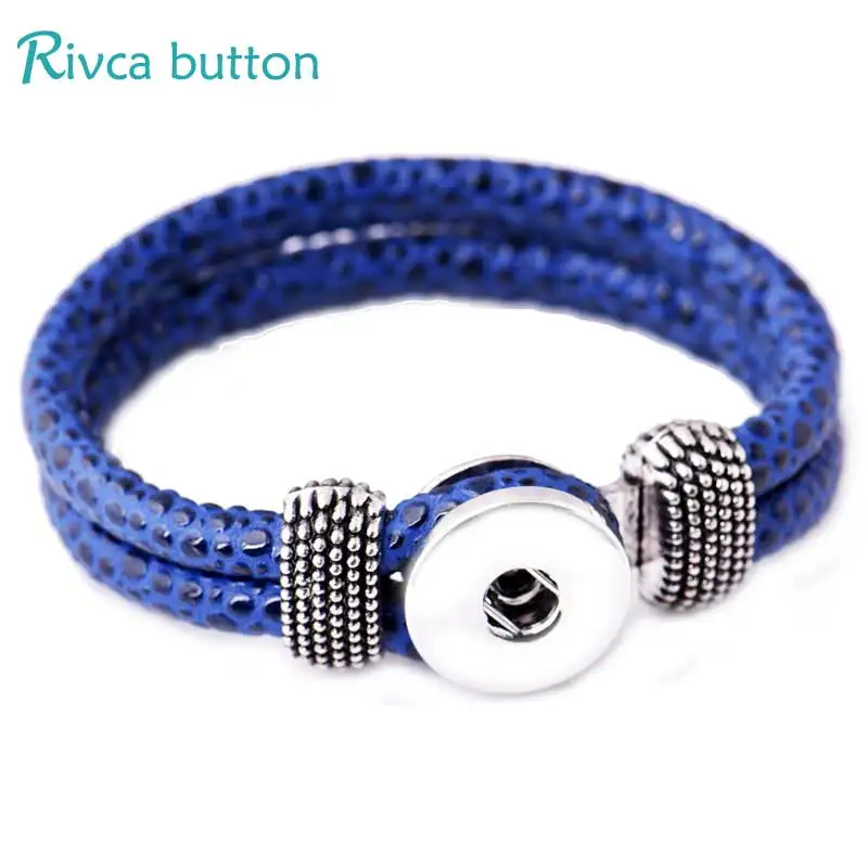Rivca браслет с застежкой-кнопкой и Женское кольцо покрытием 18 мм застежка-кнопка