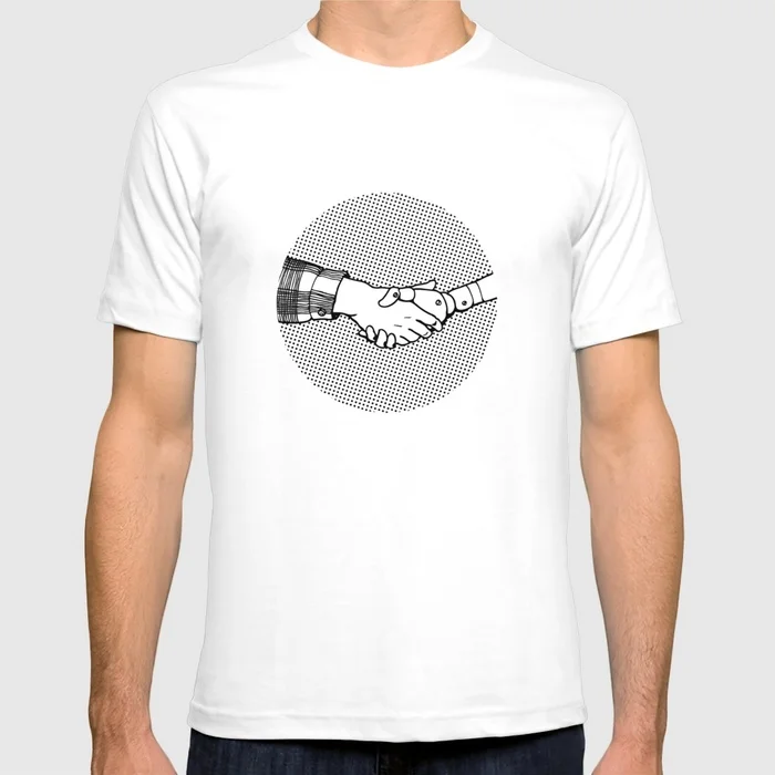 Brand clothing Настоящее Специальное Предложение мужская футболка Человек и Машина