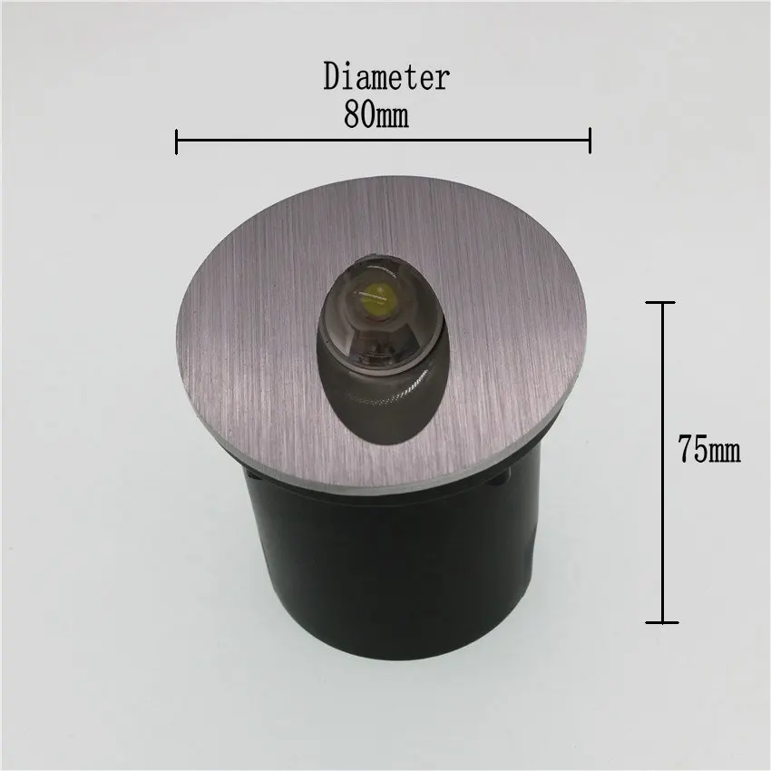 Настенный светильник светодиодный лестница 3 Вт Круглый Встраиваемый настенный