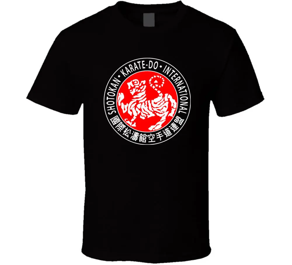 

Logo Mma Shotokan Karate Shirt Black White T shirt Men 2019 New Brand Clothing Custom Special Print Men Photo T Shirt