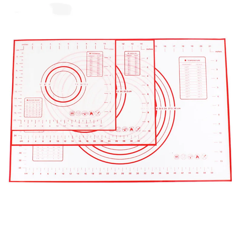 Силиконовые коврики для выпечки лист пиццы тесто антипригарный чайник держатель