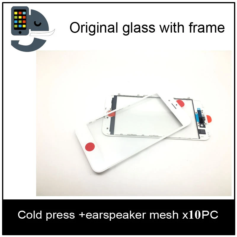 10 шт. оригинальное качество холодного пресса черный/белый Новый LCD передний n