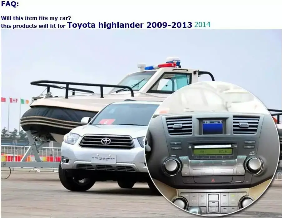 Ips 2 грамма 10,4 дюймов Android 6,01 автомобильная аудиосистема для Toyota highlander 2009- головное устройство стерео видео gps Navi мультимедийный монитор 4G