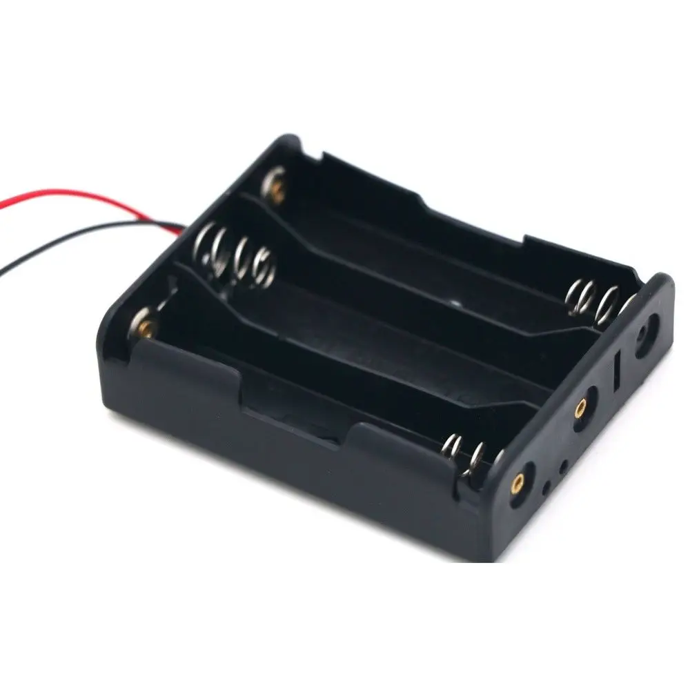 1 шт. прозрачная Батарейная коробка 3xAA 4 5 V Батарейный держатель Коробка Чехол