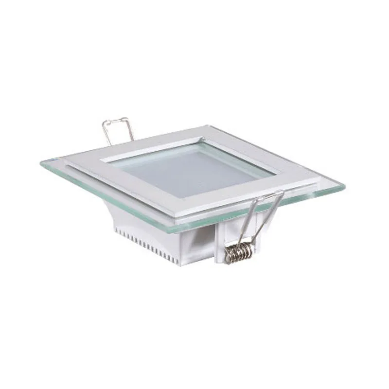 3 цвета приглушаемая квадратная Светодиодная потолочная панельная лампа 6 Вт 12 18