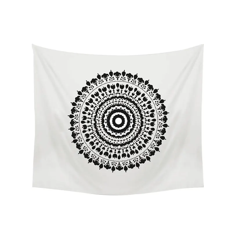 Винтажный гобелен с абстрактным рисунком на стене ковер в стиле бохо Пляжное