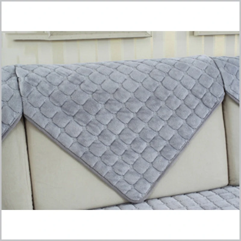 Толстый фланелевый диван подушки Европа современный крышка модные плюшевые