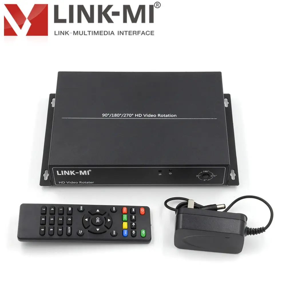 LINK MI TR21V HD Video Rotator поддерживает видео поворота 90/180/270 градусов 2 канала HDMI Вход 1080P @