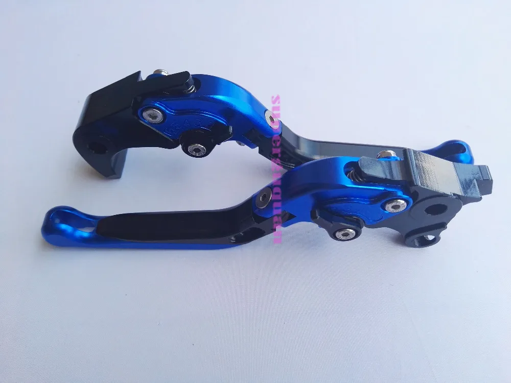 Новый мотоцикл складной выдвижной тормоз и сцепления Рычаги синий для Suzuki GSX-R1000