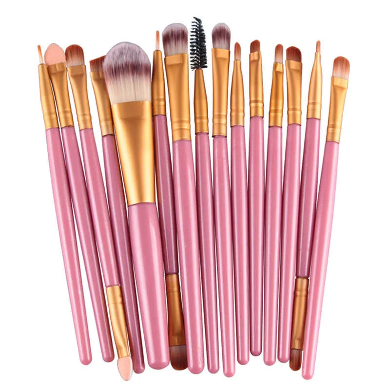 4/15 Pcs/Sets Colorful Beauty Professional Make-up Brush Kits Comestic Tool Make Up Eye Brushes Set for Women | Красота и здоровье