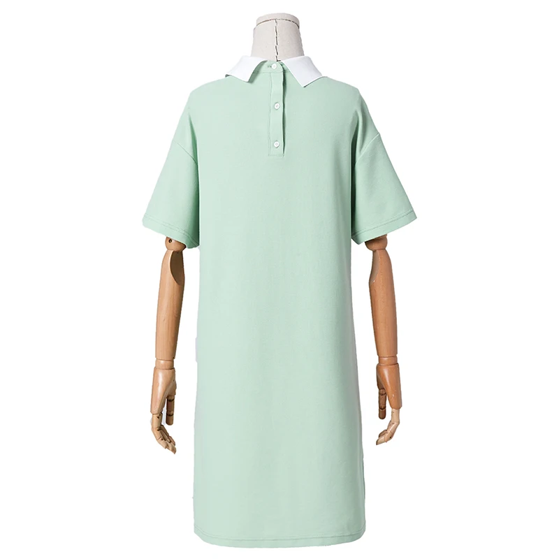 Женское платье футболка с коротким рукавом ARTKA Повседневное отложным воротником