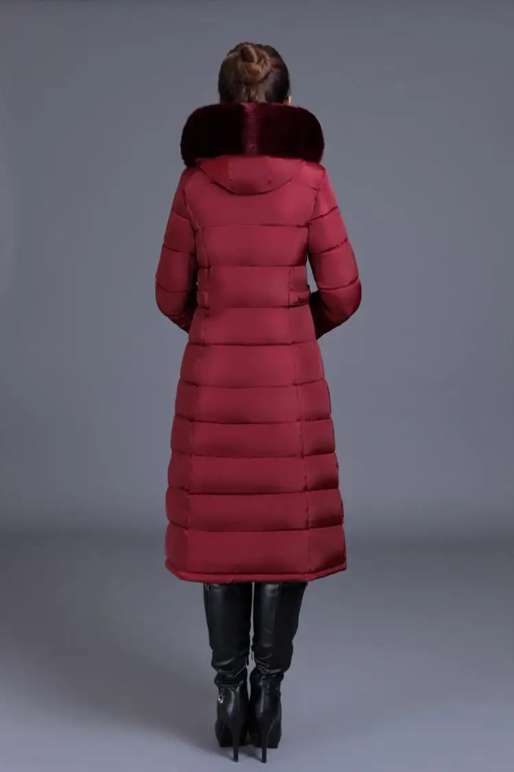 YAGENZ6XL зимние парки пальто с капюшоном женская одежда элегантное тонкое плотное хлопковое длинное пальто теплая куртка женская