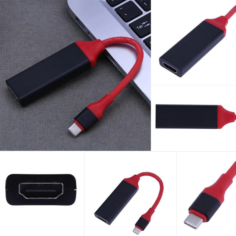 USB 3 1 в HDMI кабель адаптер типа C папа Женский конвертер для Macbook Samsung S8/S8 Plus