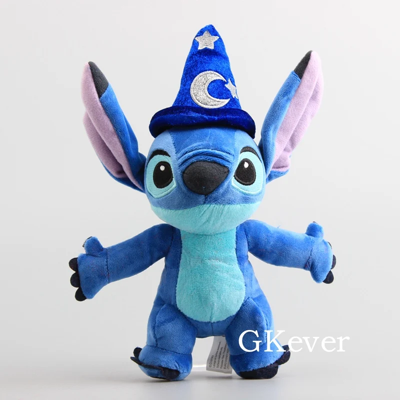 Новые плюшевые куклы Lilo& Stitch, волшебник, волшебник, мягкая игрушка, детские мягкие игрушки, супер крутой подарок на день рождения, 10 дюймов, 25 см