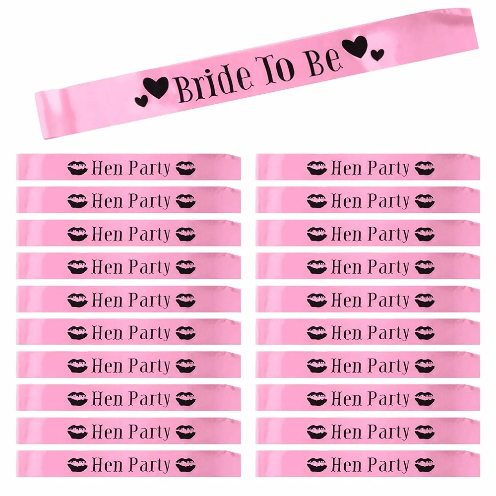 21 шт./лот розовая лента невесты для вечеринки в кушаке девочек праздничный костюм