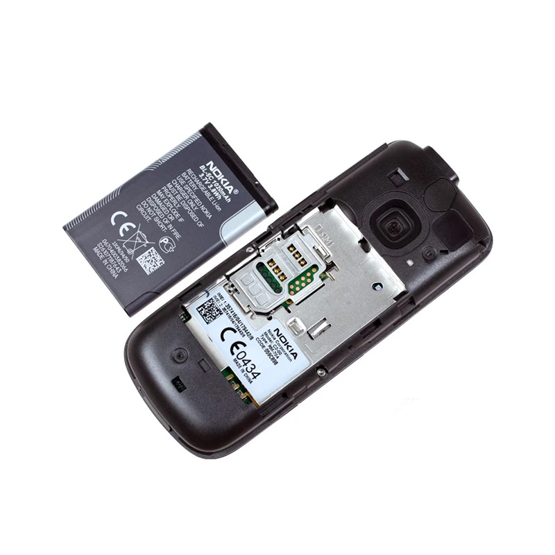 C2-00 Разблокированный Мобильный телефон Nokia C2-00 черного и красного цвета отремонтированный